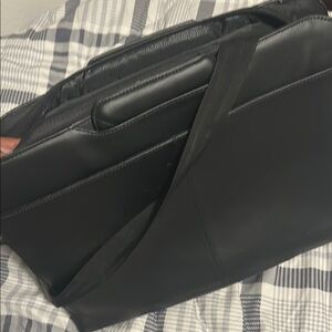 Black Leather Computer Bag